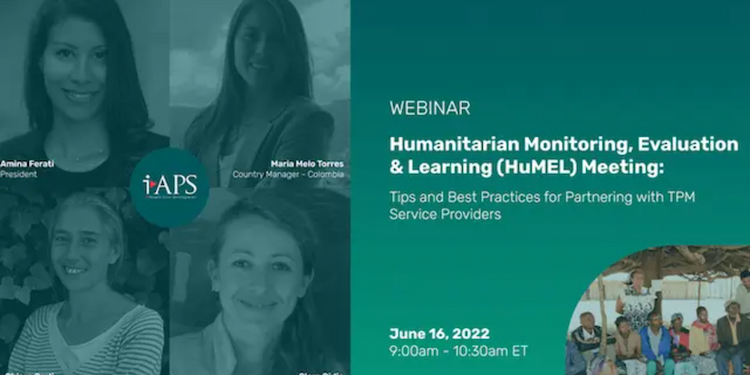 i-APS Project i-APS and IBTCI reflect on TPM work at the HuMEL Webinar